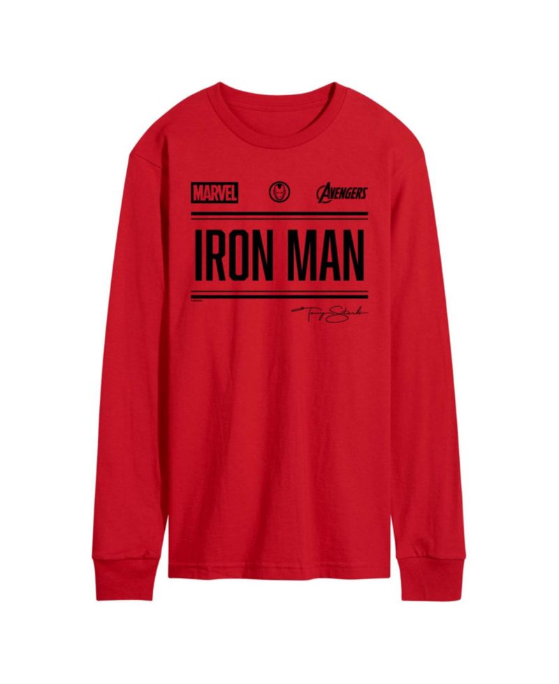 Men's Iron Man Sporty Long-Sleeve Graphic T-Shirt