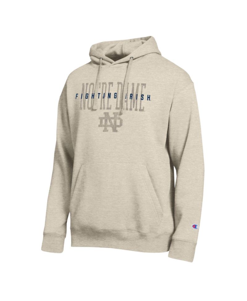 Men's Oatmeal Notre Dame Fighting Irish All-Star Neutral Stack Hoodie