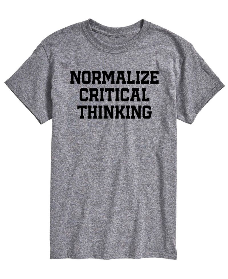 Men's Normalize Critical Thinking Short-Sleeve Graphic T-Shirt
