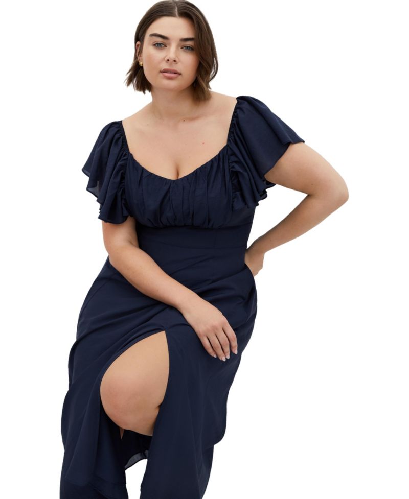 Women's Alisia Tie-Back Midi Dress