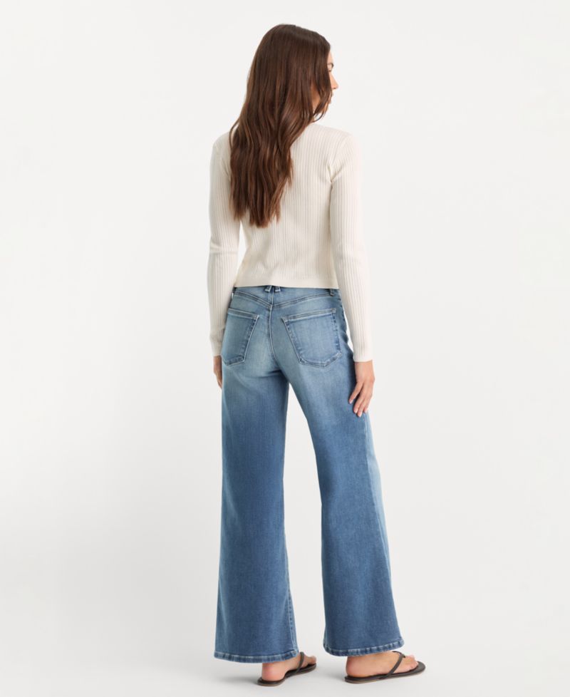 Women's Soft Tech Good Waist Palazzo Ankle Jeans