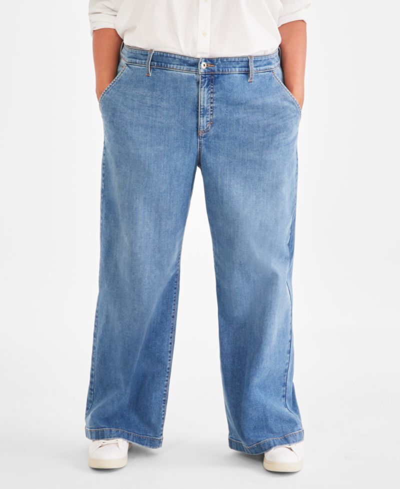 Women's High-Rise Wide-Leg Jeans