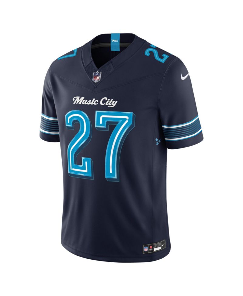 Men's Eddie George College Navy Tennessee Titans 2026 Rivalries Collection Vapor F.U.S.E Stitched Limited Jersey