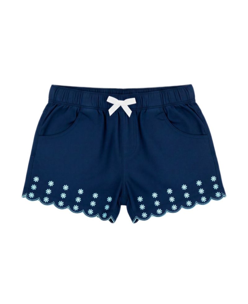 Baby Girls' Sleeveless Tank Top & Shorts with Sunglass, 3-Piece Set