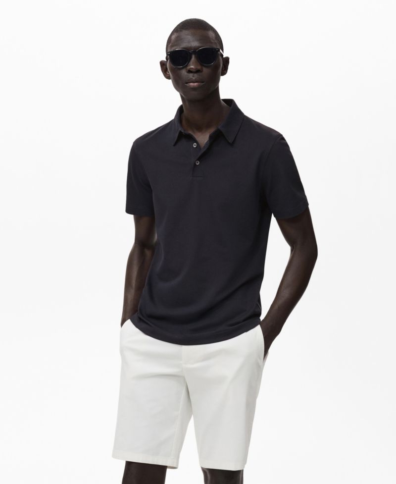 Men's Slim-Fit Cotton-Pique Polo Shirt