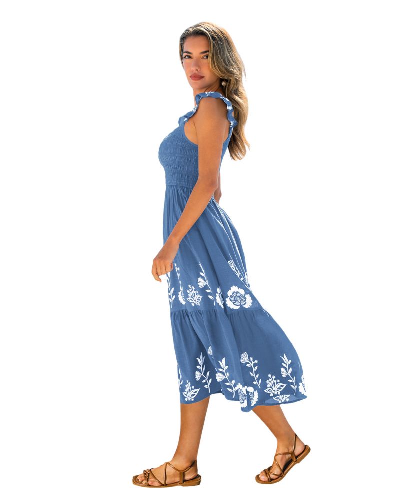 Women's Peak Season Floral Maxi Beach Dress