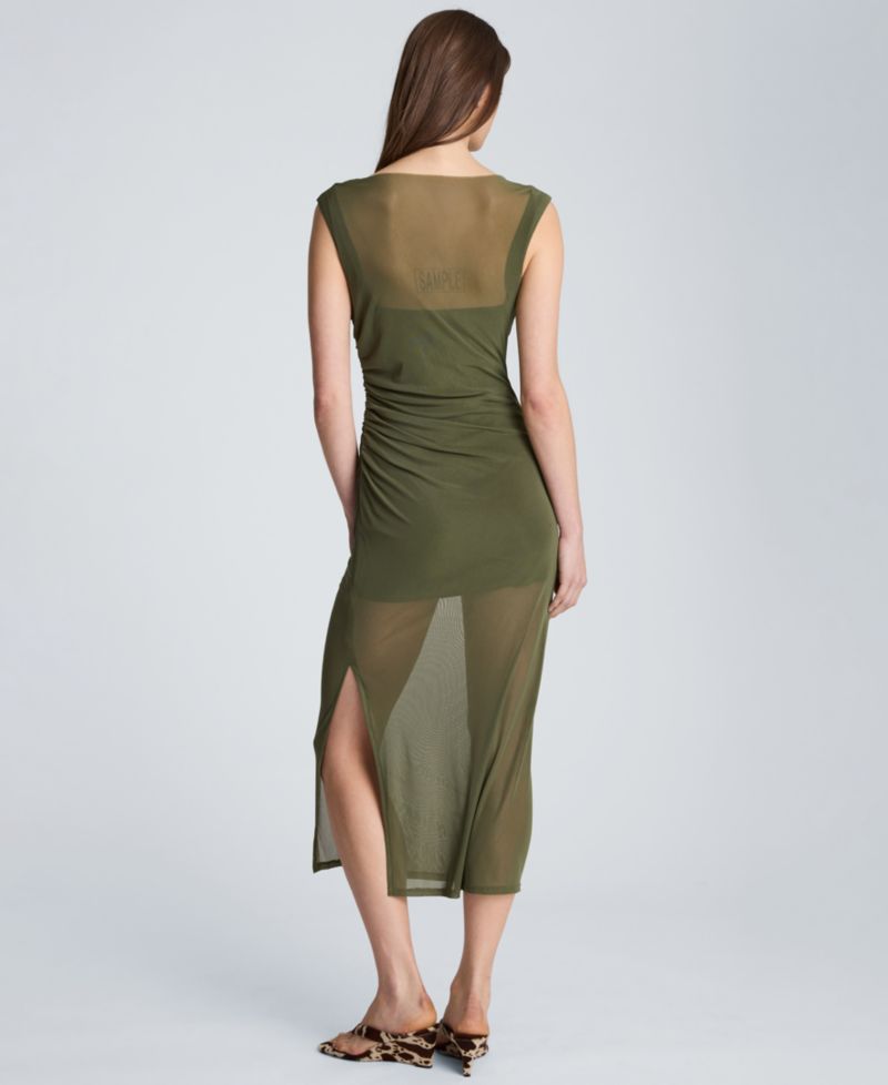 Women's Sleeveless Cowl Neck Midi Dress