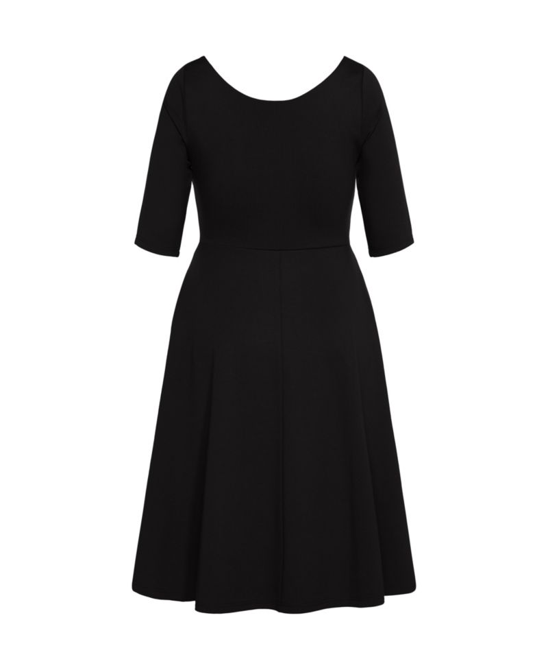 Women's Cute Girl Elbow Sleeve Dress