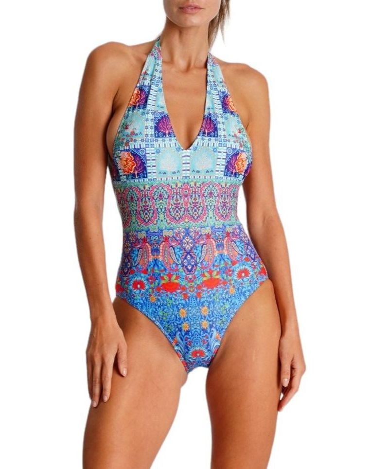 Women's Wrap One Piece Swimsuit- Rossie
