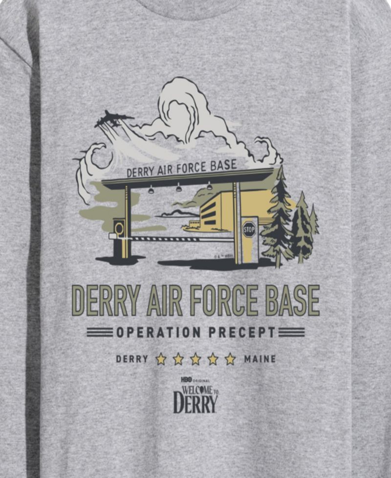 Men's Welcome to Derry Air Force Long-Sleeve Graphic T-Shirt