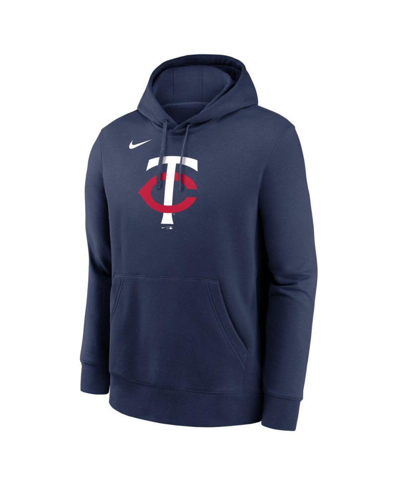 Men's Navy Minnesota Twins Logo Club Fleece Pullover Hoodie