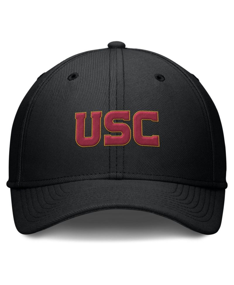 Men's Black USC Trojans Rise Swoosh Dri-FIT Flex Hat