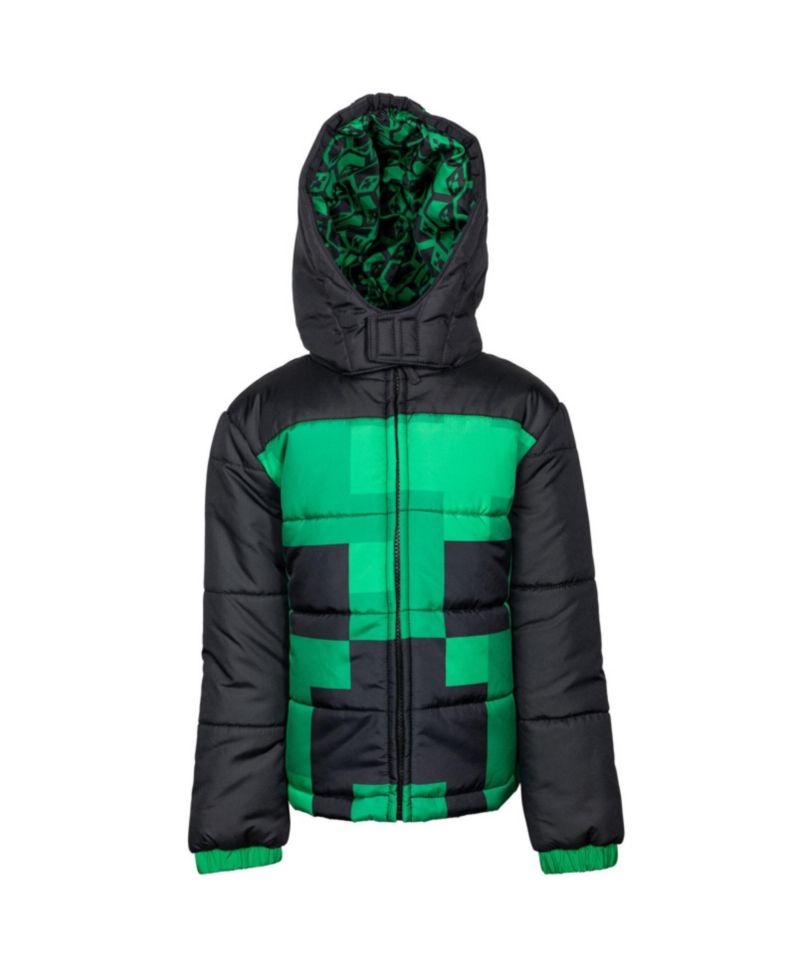 Boys Zip Up Winter Coat Puffer Jacket