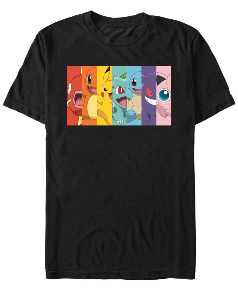 Men's Pokemon Poke Rainbow Short Sleeve T-shirt