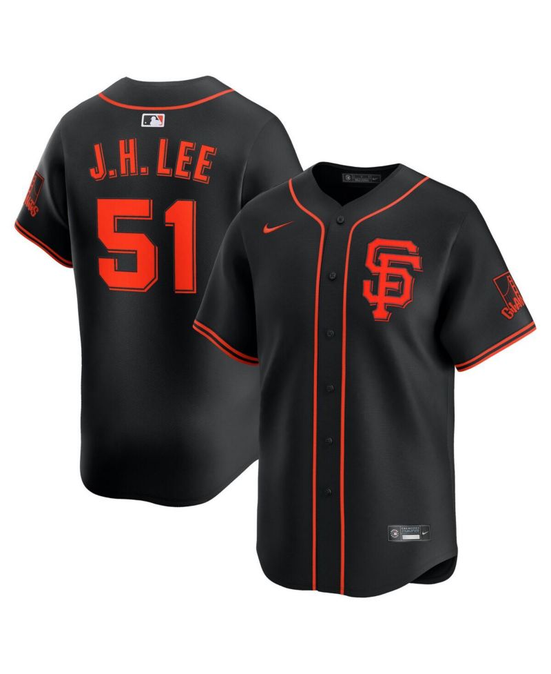 Men's Jung Hoo Lee Black San Francisco Giants Alternate Limited Player Jersey