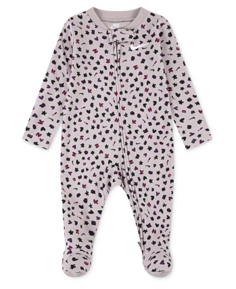 Baby Girls' Printed Crewneck Coverall