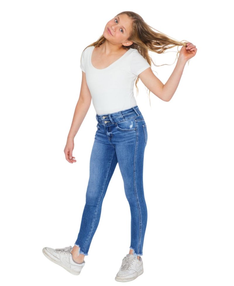 Big Girls Bunnie High Rise Ankle Skinny Jeans