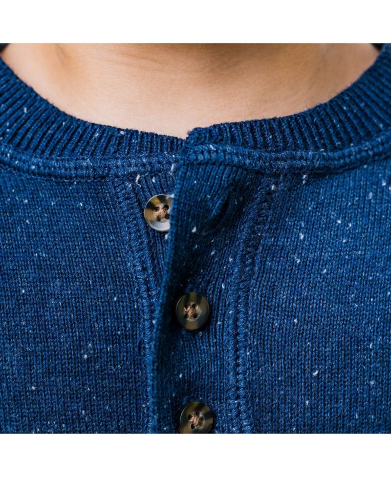 Baby Boys Hope and Henry Long Sleeve Zip Henley Pullover Sweater
