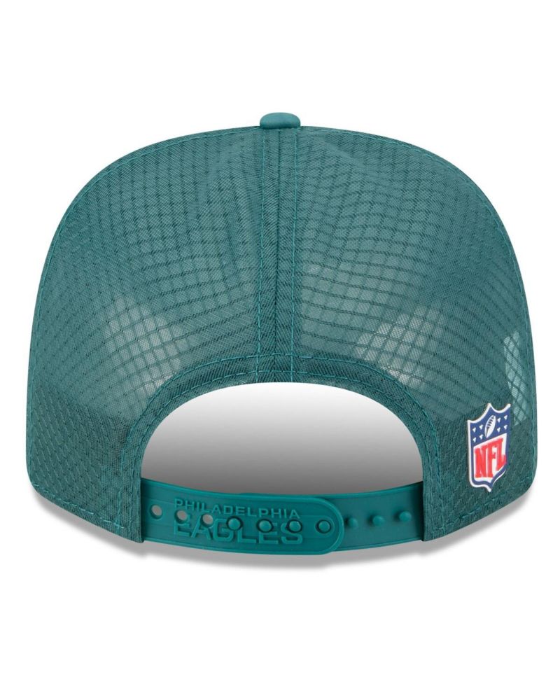 Men's Green Philadelphia Eagles 2025 Sideline 9SEVENTY Trucker Adjustable Hat