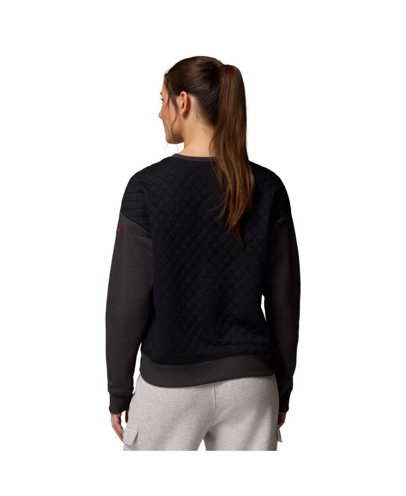 Women's Black Georgia Bulldogs Collegiate Hart Mountain Quilted Sweatshirt