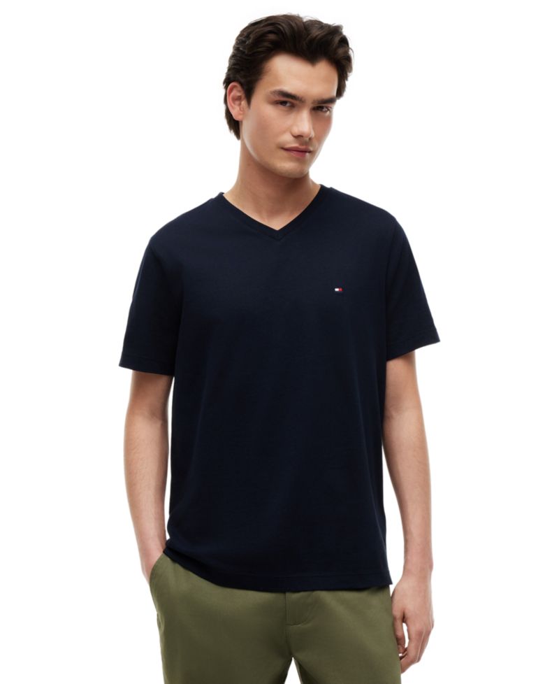 Men's Essential Cotton V-Neck Regular-Fit T-Shirt