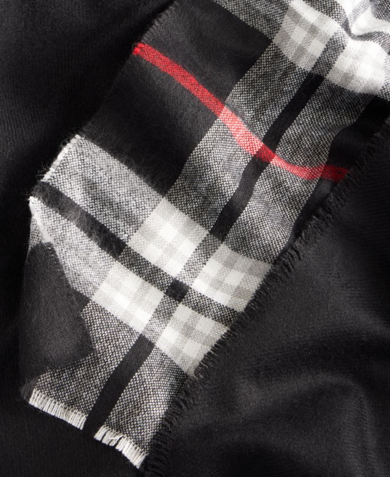 Solid Plaid Ruana Wrap