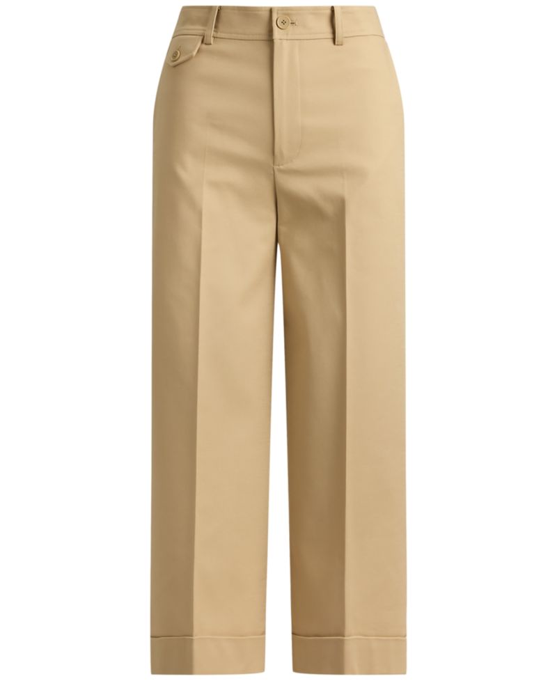 Petite Cropped Wide-Leg Pants
