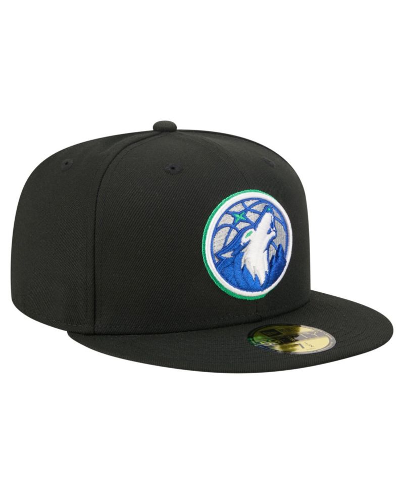 Men's Black Minnesota Timberwolves 59FIFTY Fitted Hat