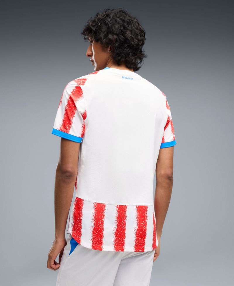 Men's White Paraguay National Team 2026 Home On-Field Authentic Jersey