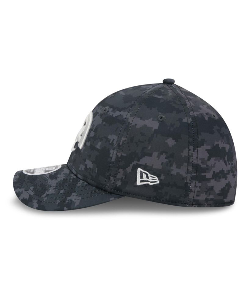 Men's Black Los Angeles Rams 2026 Salute to Service 39THIRTY Flex Hat