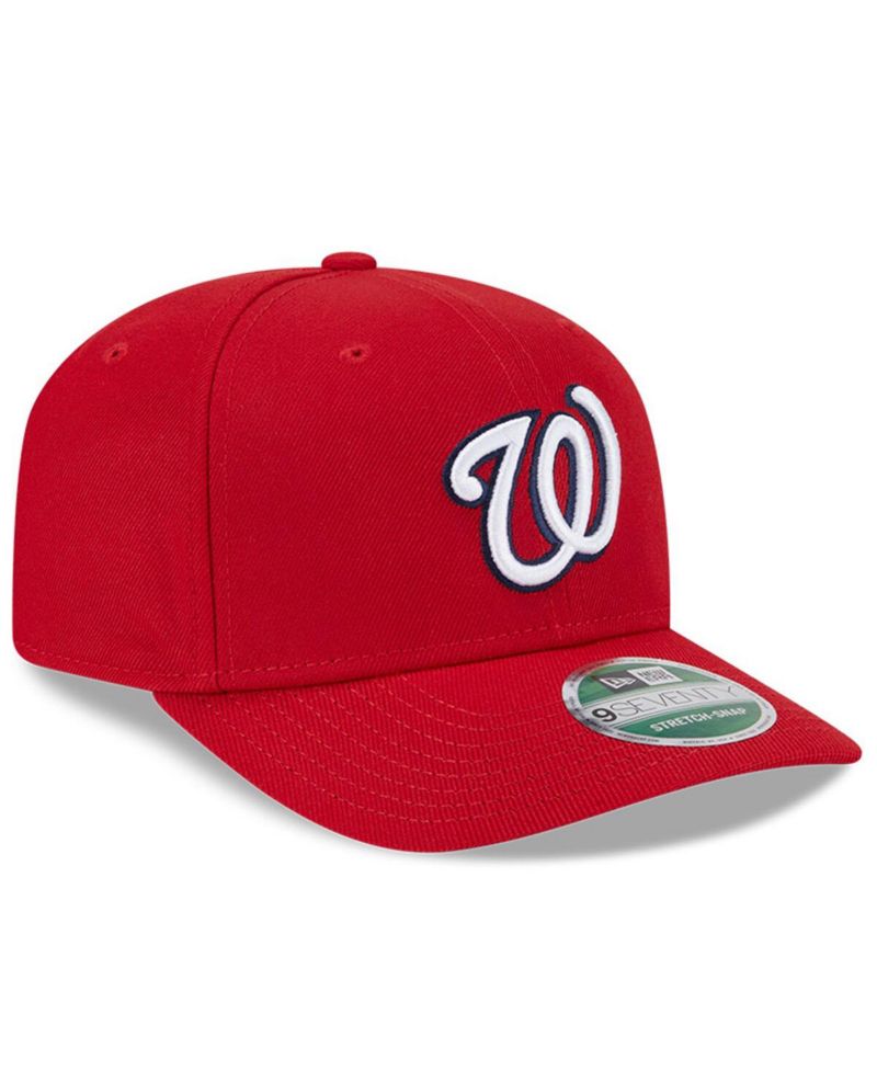 Men's Red Washington Nationals Player Replica 9SEVENTY Adjustable Hat