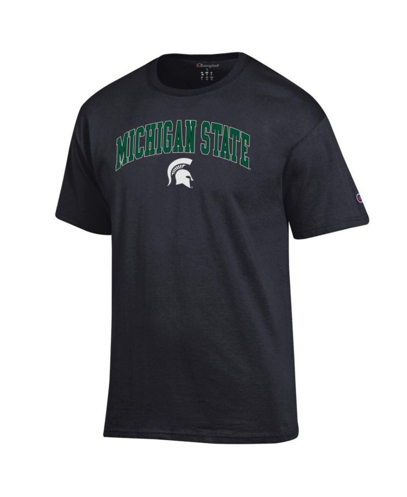 Men's Green Michigan State Spartans Arch Over Logo T-Shirt