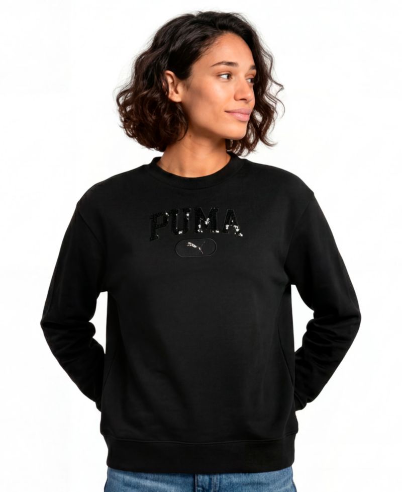 Women's Ess Elevated Sequin Pullover Sweatshirt
