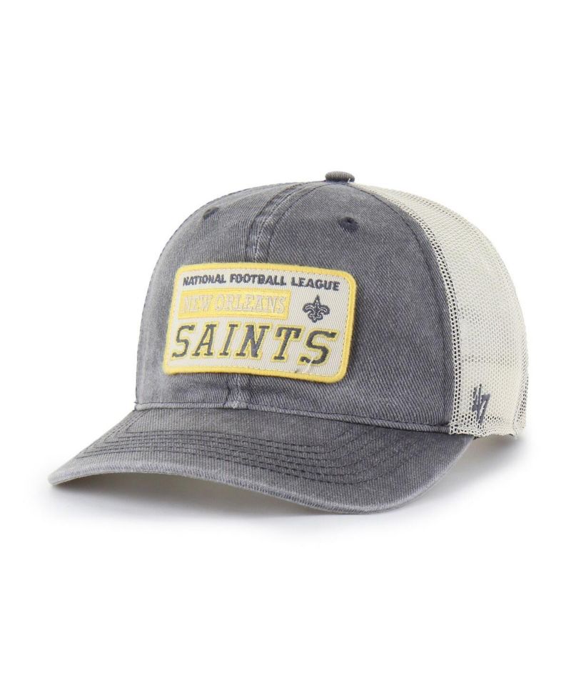 Men's Charcoal New Orleans Saints Canteen Relaxed Trucker Adjustable Hat