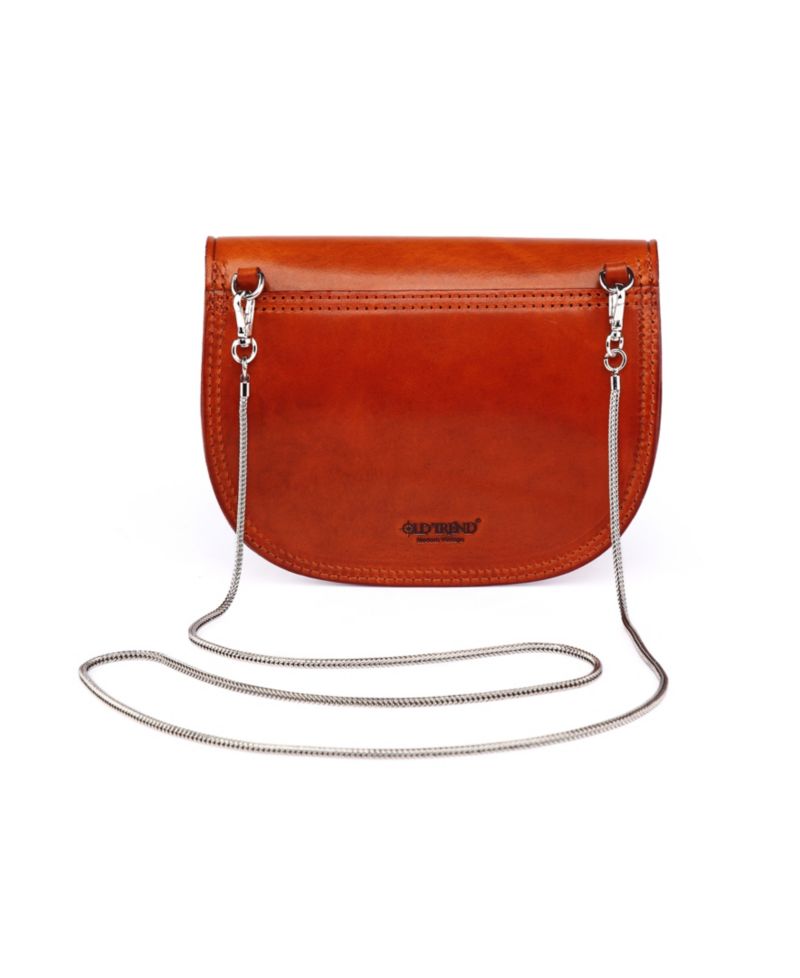 Women's Genuine Leather Garden Peony Crossbody