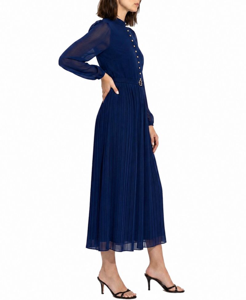 Women's Adira A-Line Mock Neck Long Sleeve Dress