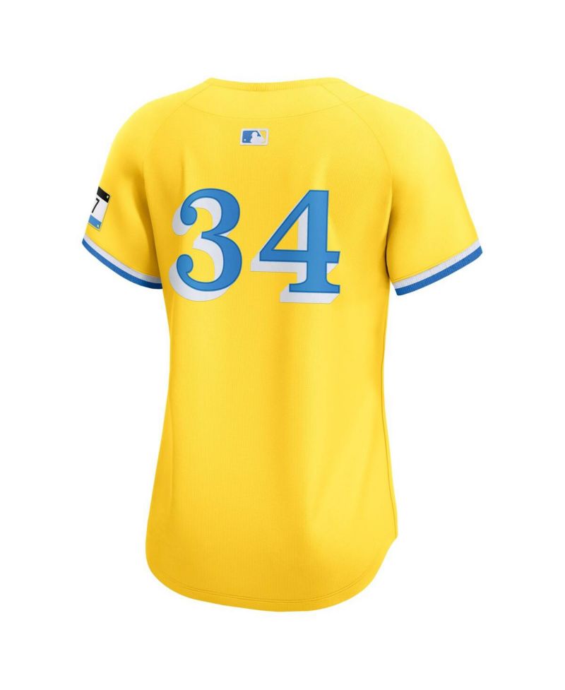 Women's David Ortiz Gold Boston Red Sox City Connect Limited Jersey
