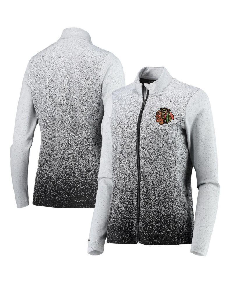 Women's White, Black Chicago Blackhawks Guide Desert Dry Full-Zip Jacket