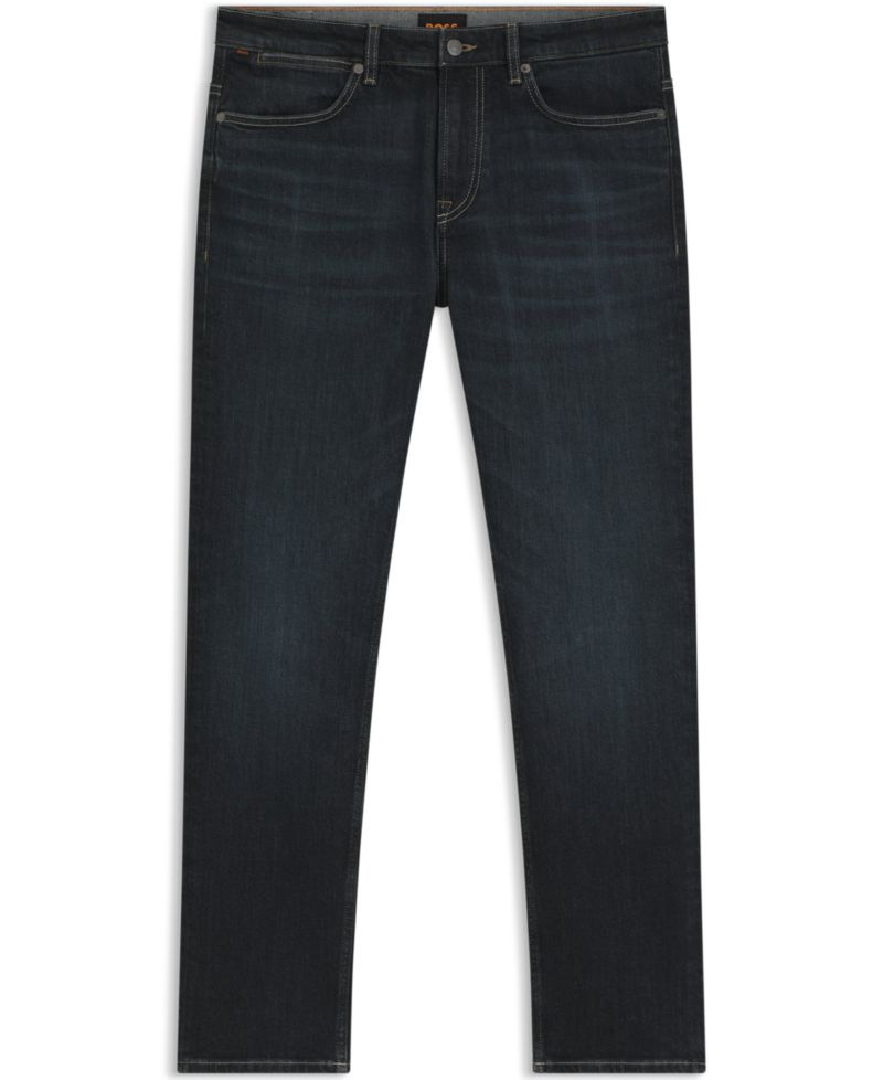 Men's Slim-Fit Contrast Stitching Jeans