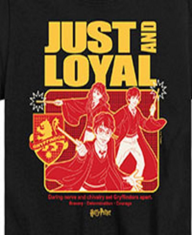 Big Boys Harry Potter Just and Loyal Graphic Tee