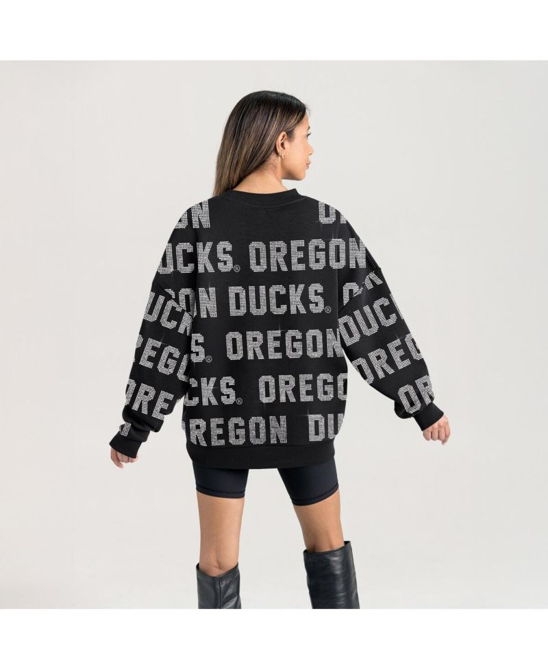 Women's Black Oregon Ducks Hype Era Sweatshirt