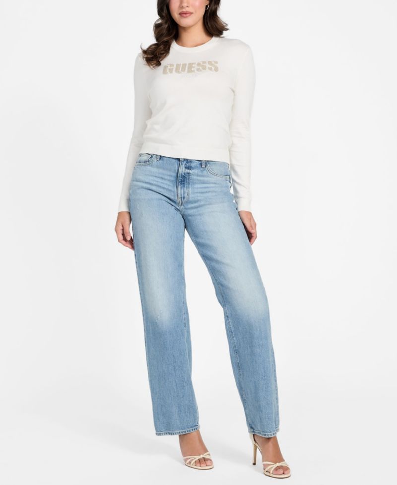 Women's Long-Sleeve Norah Crewneck Logo Sweater