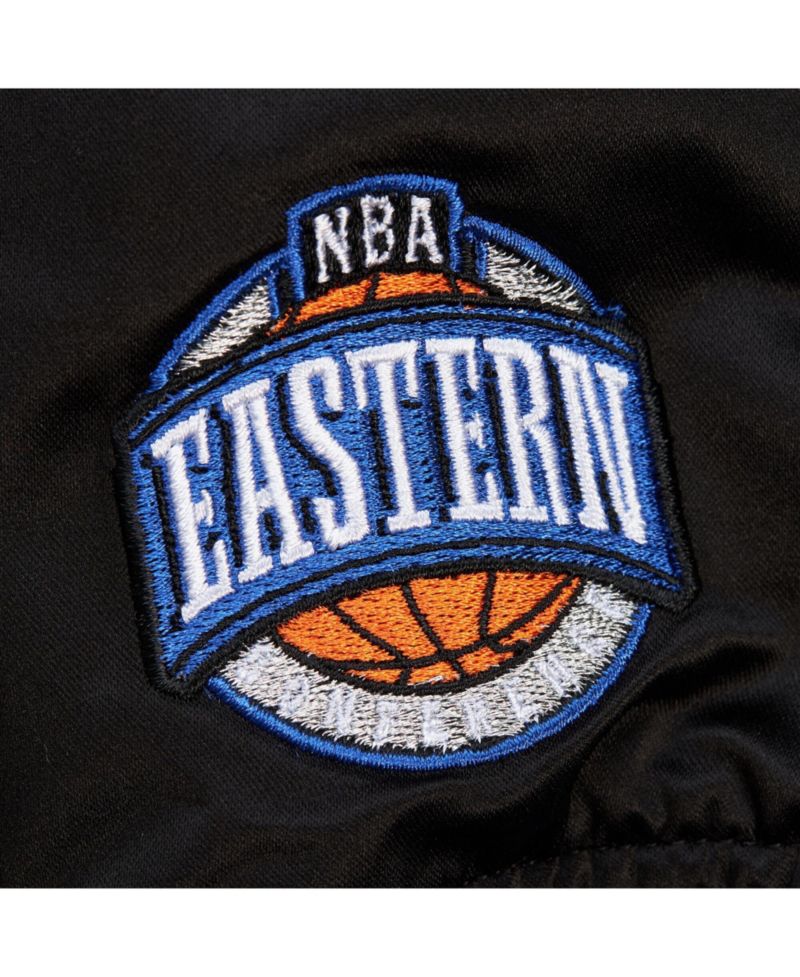 Men's Black Orlando Magic Hardwood Classics Team OG 3.0 Lightweight Satin Full-Snap Jacket