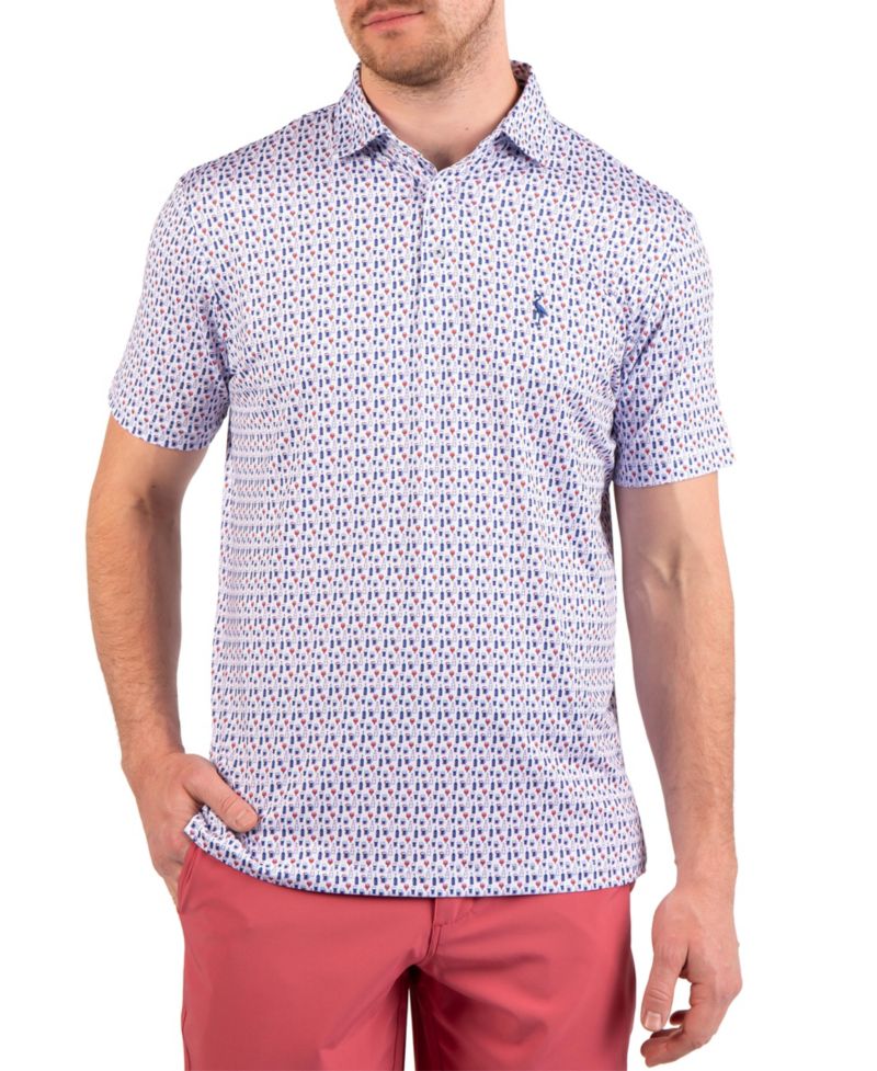 Men's Bottoms Up Printed Performance Polo