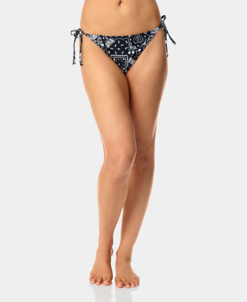Women's Bandana Print Side Tie Swim Bottoms