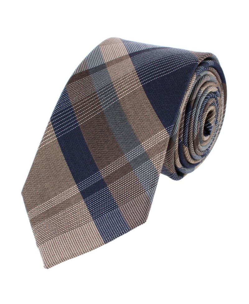 Men's Rolando Plaid Silk-Wool Blend Slim Tie