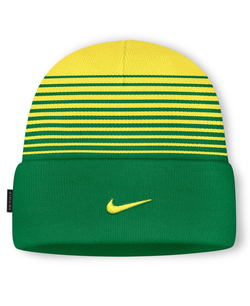 Men's and Women's Green/Yellow Oregon Ducks On-Field Utility Knit Hat