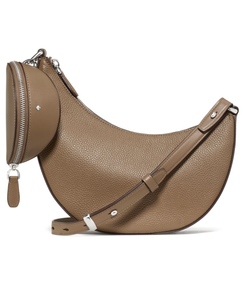 Duo Small Pebble Leather Crossbody Bag