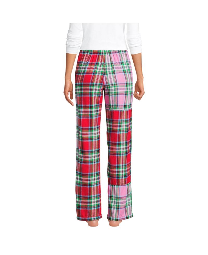 Women's Petite Flannel Patchwork Pajama Pants