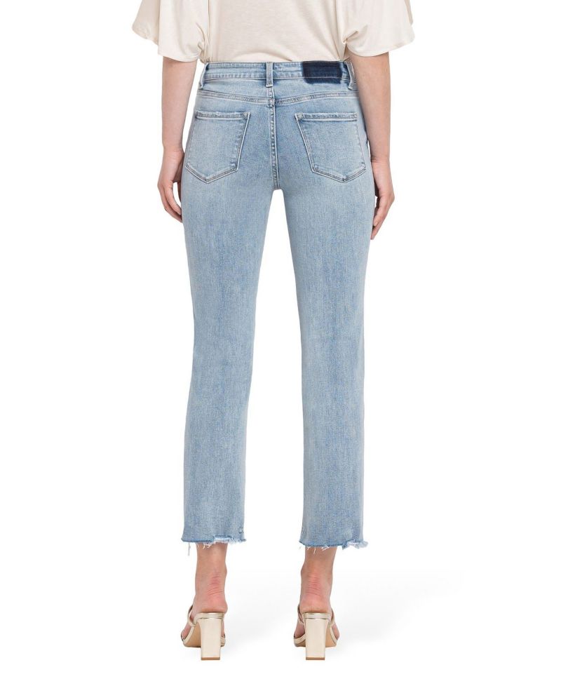 Women's High Rise Crop Straight Jeans